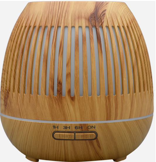 Wood Stripes Aroma ultrasonic Diffuser LED Light - 400 ml