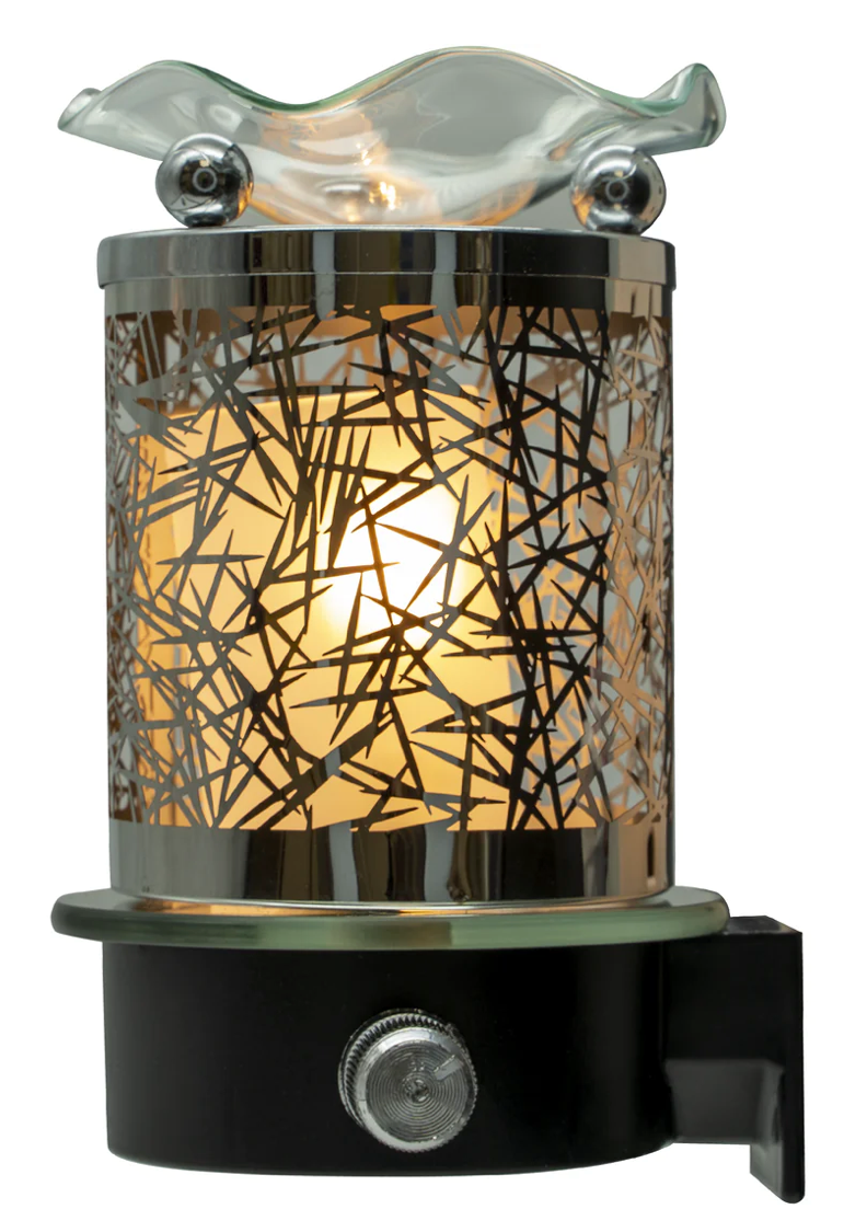 Silver Lamp Wall Plug-In Oil burner